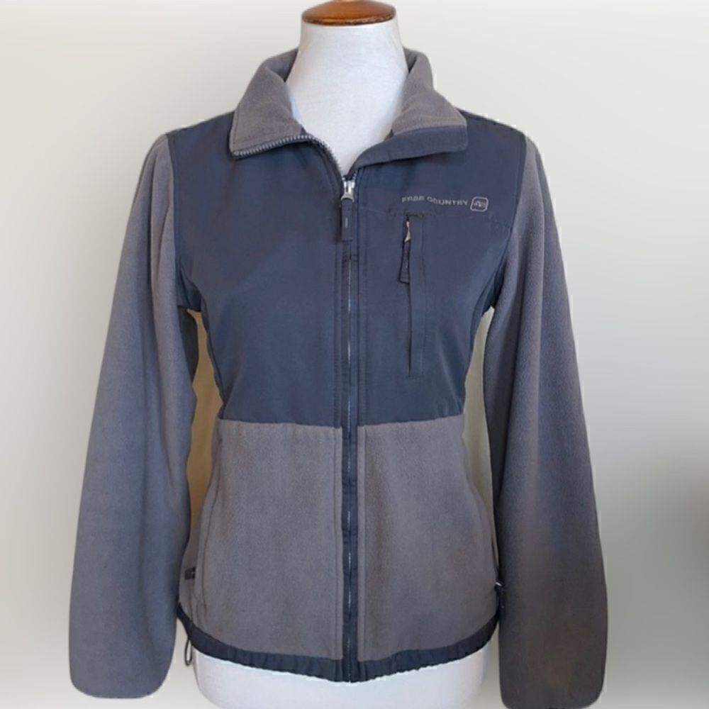 Free Country Mixed Media Zip Fleece Jacket w/Multiple Pockets (Size: S)